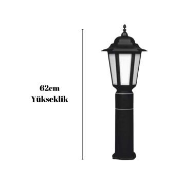 Cata CT-7112 60cm Siyah Parma Set Üstü Bahçe Armatürü E27 Duy