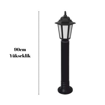 Cata CT-7113 90cm Siyah Parma Set Üstü Bahçe Armatürü E27 Duy