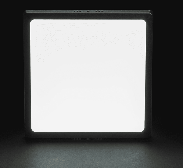 Noas 24W LED Sıva Üstü Slim Kare Panel Siyah Kasa Beyaz YL15-2400-S
