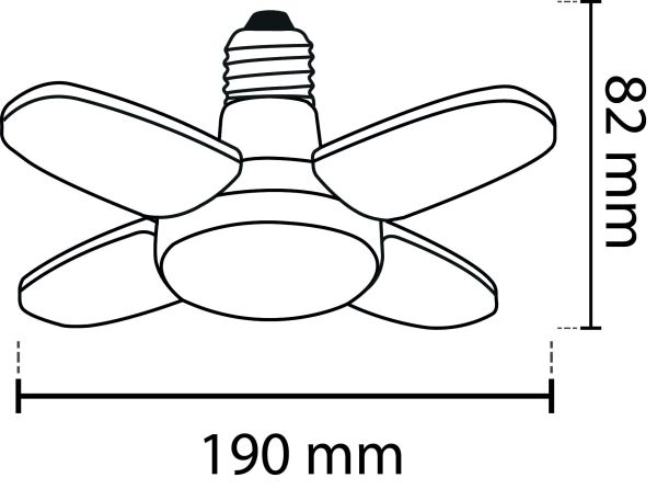 Noas 20W 3200K Beyaz Led Ampul YL90-0021