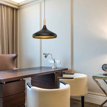 Cata CT-8219 35cm Siyah Gold Sarkıt Avize E27 Duy