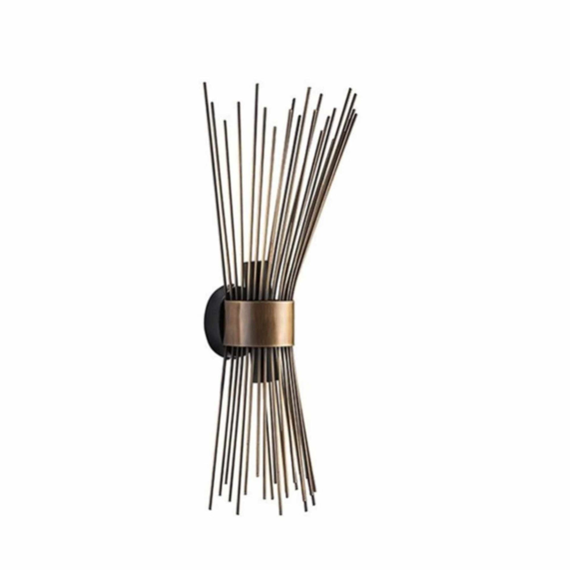 Cata Dekoratif Aplik Pirinç Eskitme 50Cm Armatür CT-8351 E-14 Duy