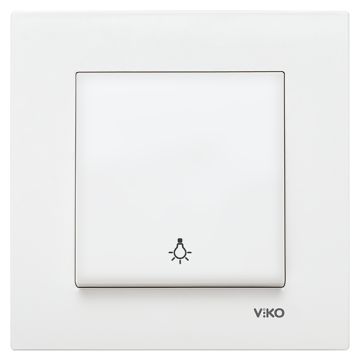 Viko Karre Beyaz Light Anahtar Çerçeve Hariç 90967003