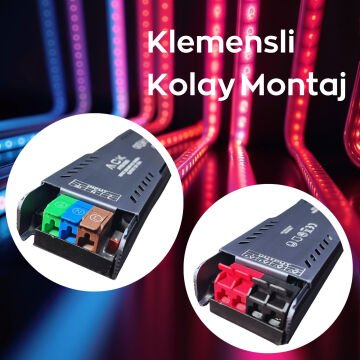 ACK AY02-01000 12V 10A 120W IP20 Klemensli Şerit LED Trafosu