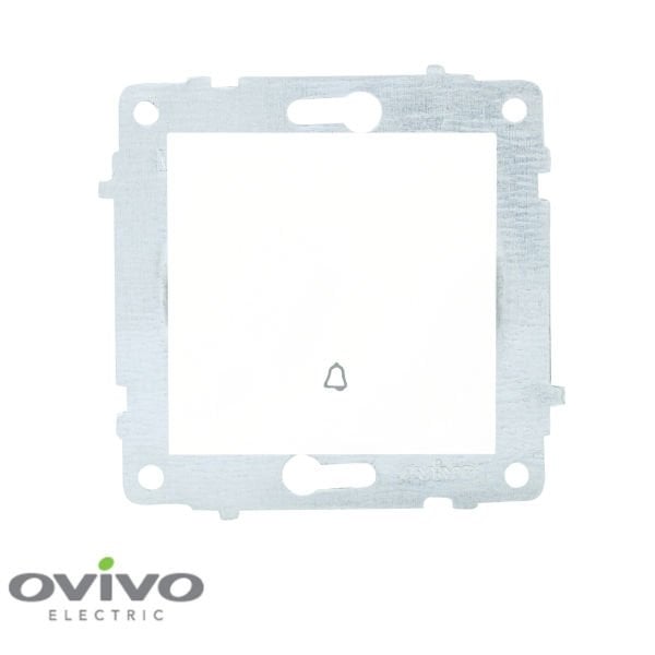Ovivo Natural Beyaz Zil Anahtarı Modül + Kapak 600-000201-207