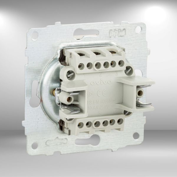 Ovivo Silver Üçlü Anahtar Modül + Kapak 600-000210-254