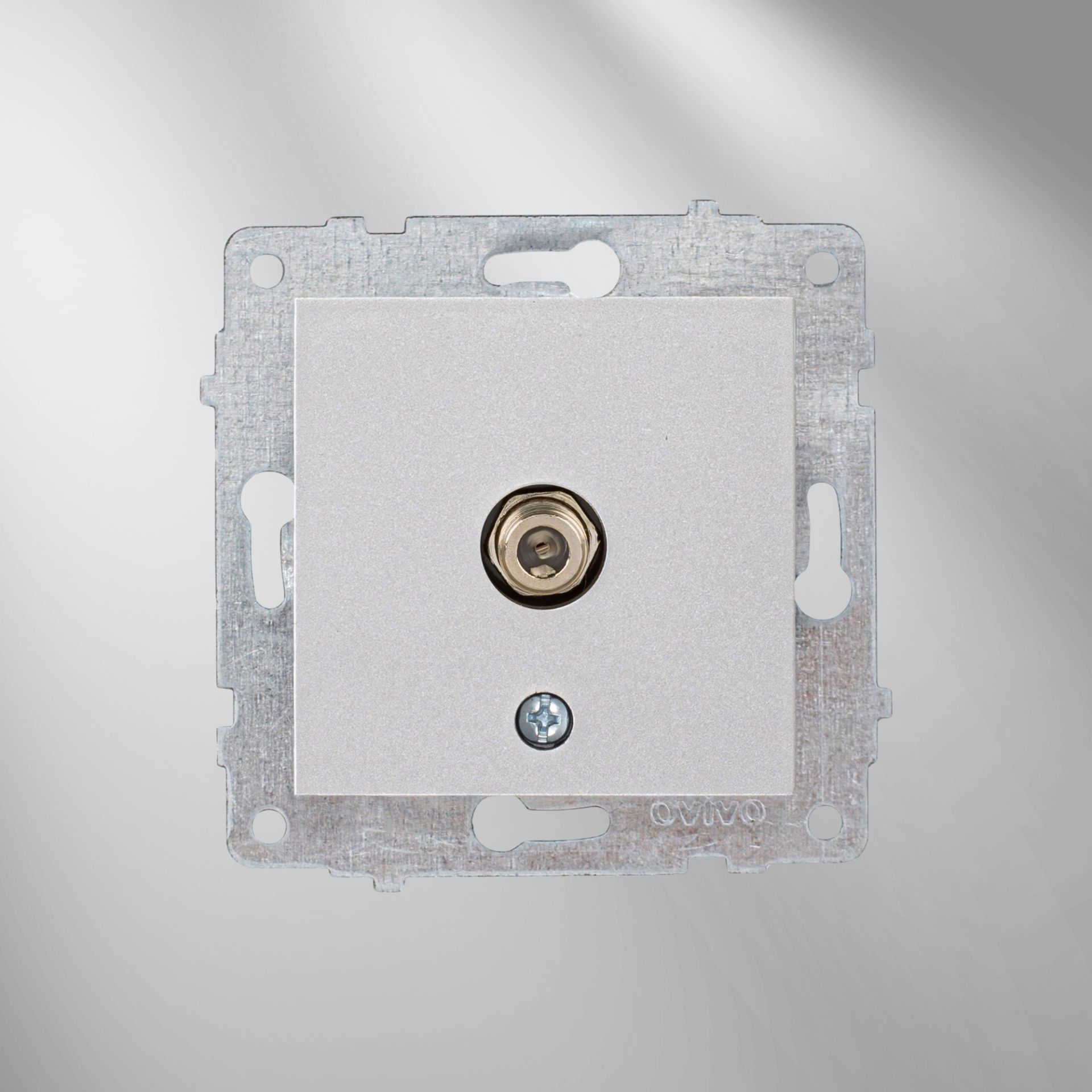 Ovivo Silver Uydu Prizi Modül + Kapak 600-000310-231