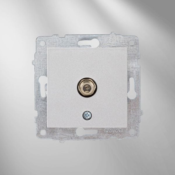 Ovivo Silver Uydu Prizi Modül + Kapak 600-000310-231