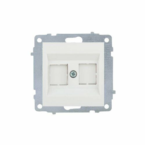 Natural Beyaz Data Priz Modül+Kapak (Jaksız)