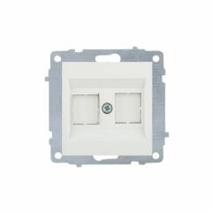 Natural Beyaz Data Priz Modül+Kapak (Jaksız)