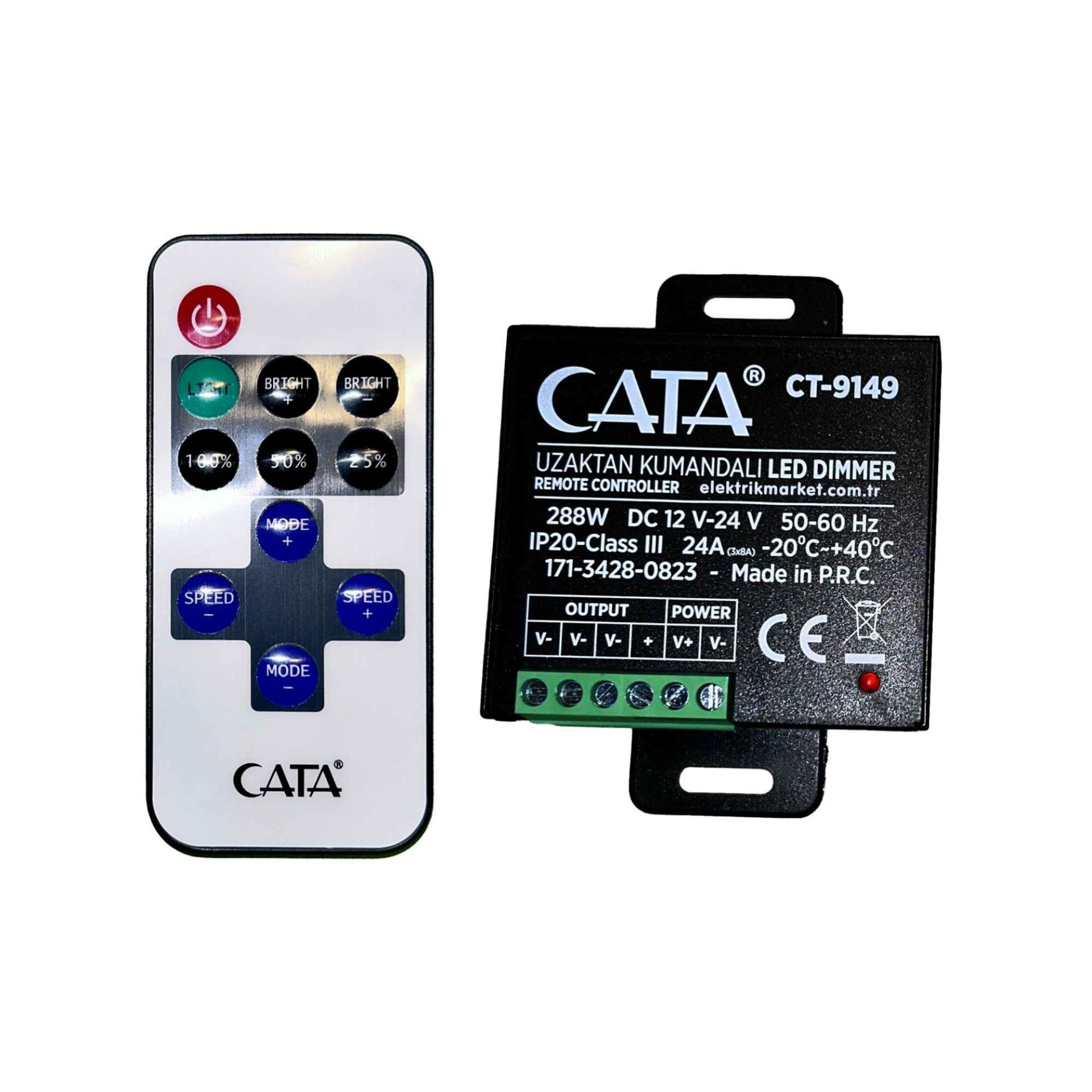 Cata CT-9149 288W 24 Amper Dimmer Kumandası