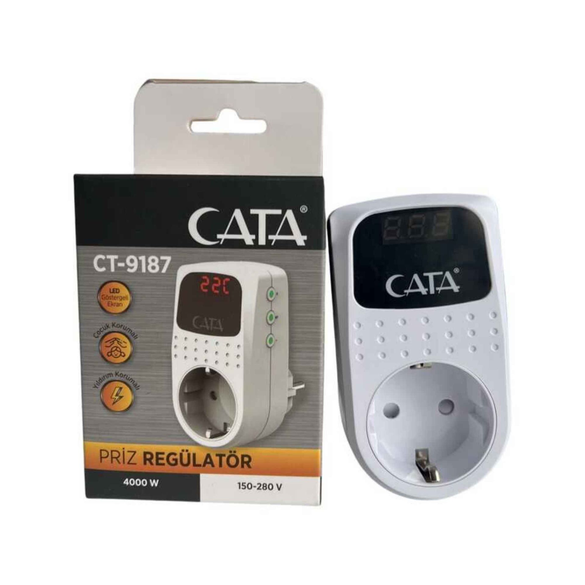 Cata Priz Regülatör CT-9187 Led Ekranlı