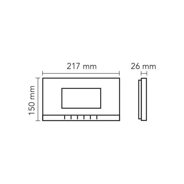 Audio 7'' Görüntülü Diafon Bus Plus Beyaz Mekanik Butonlu Beyaz 001188