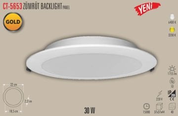Cata CT-5653 Zümrüt Backlight Led Panel 30W