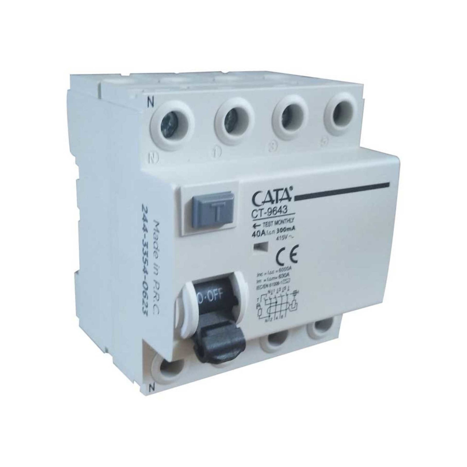 Cata 40A 300mA Kaçak Akım Rölesi CT-9643