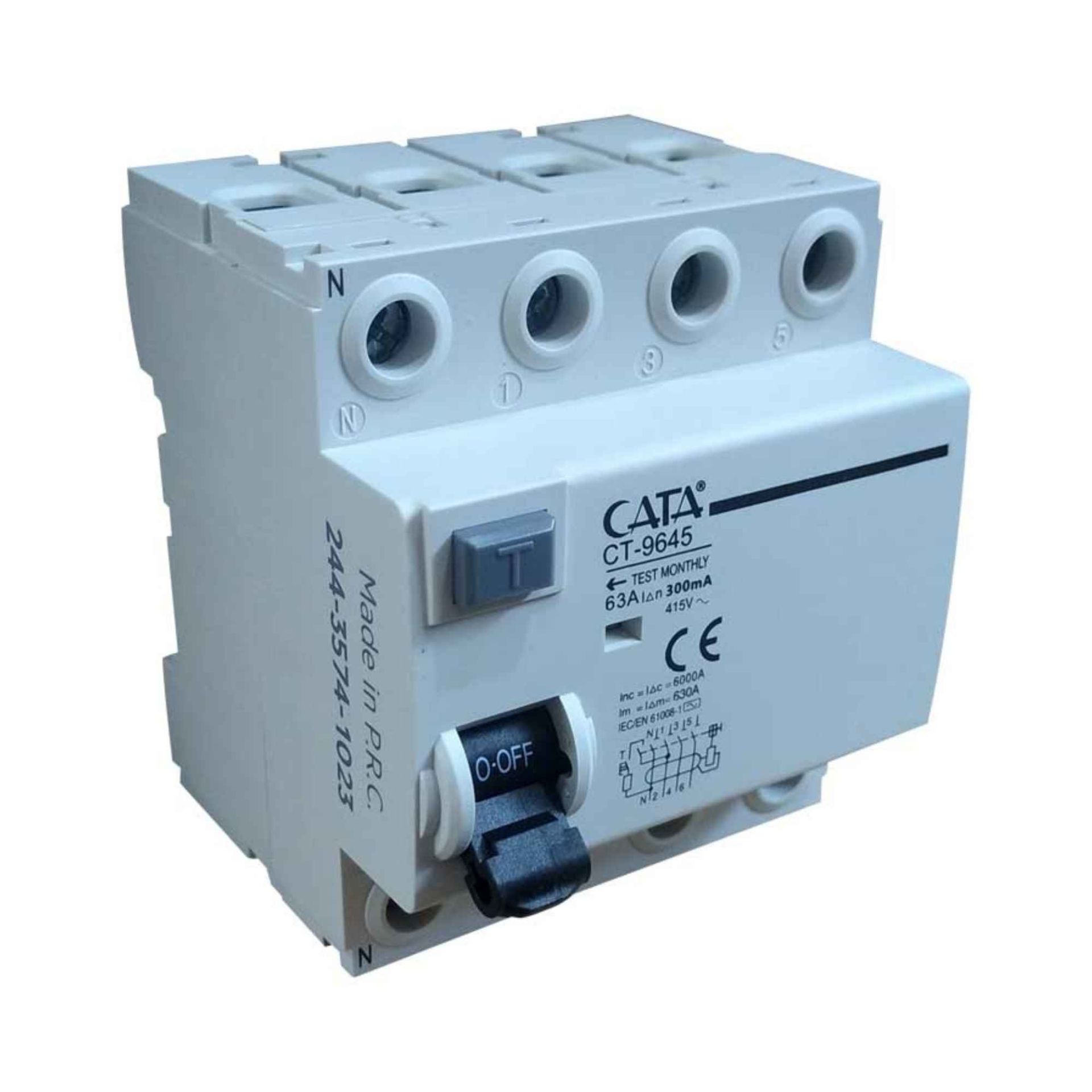 Cata CT-9645 4x63A 300 mA Kaçak Akım Koruma