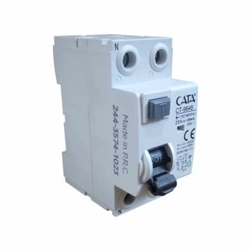 CATA CT-9648 2X25A 30mA 6kA Monofaze Kaçak Akım Rölesi