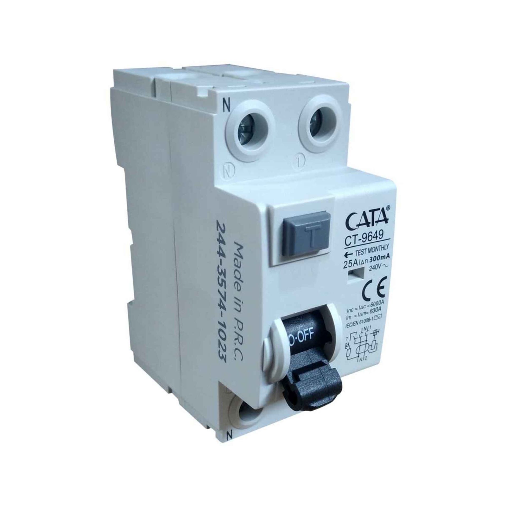 Cata 2x25A 300mA 6kA Kaçak Akım Rölesi CT-9649