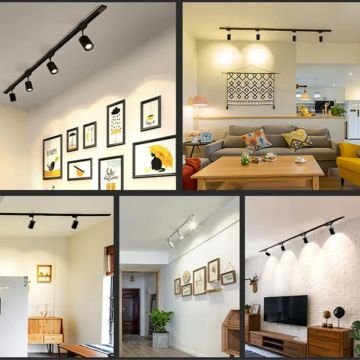 Noas 30W Siyah Kasa Ray Spot Beyaz Işık Paris YL29-3101