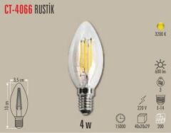 Cata 4W Led Filament Buji Ampul (Günışığı)
