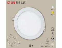 Cata Sıva Altı Yuvarlak Slim Led Panel 15w Armatür 3200K CT-5148G