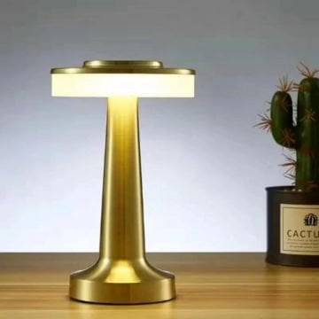 Fujika Led Şarjlı Masa Lambası 3W Gold