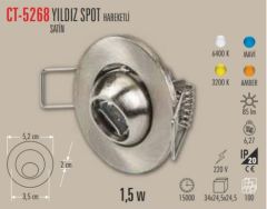 Cata 1,5 W Hareketli Yıldız Spot Günışığı CT-5268G