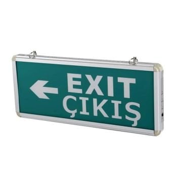 Cata Üç Saat Akülü Exit Ledli Acil Çıkış Armatürü CT-9166