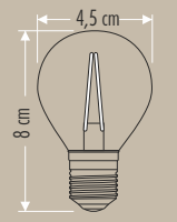 Cata Rustik Led Ampül 4W Amber CT-4283