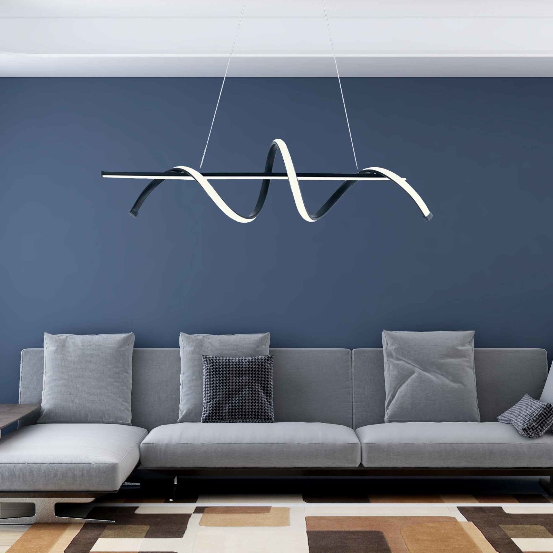 Koç Modern Led Avize 3 Renk Aydınlatma