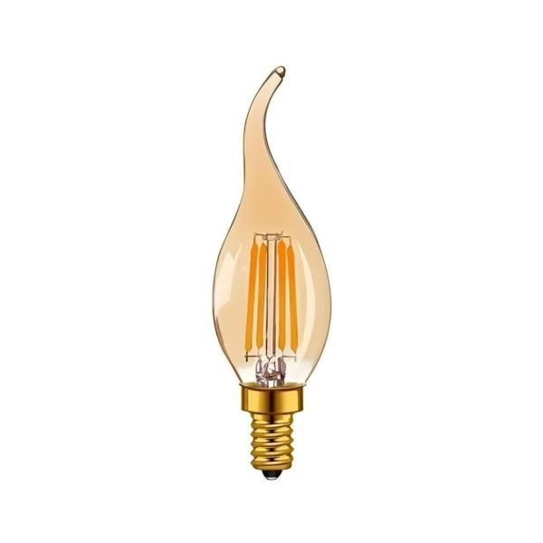 Cata 4W Kıvrık Rustik Led Ampul E-14 Duy Amber CT-4281