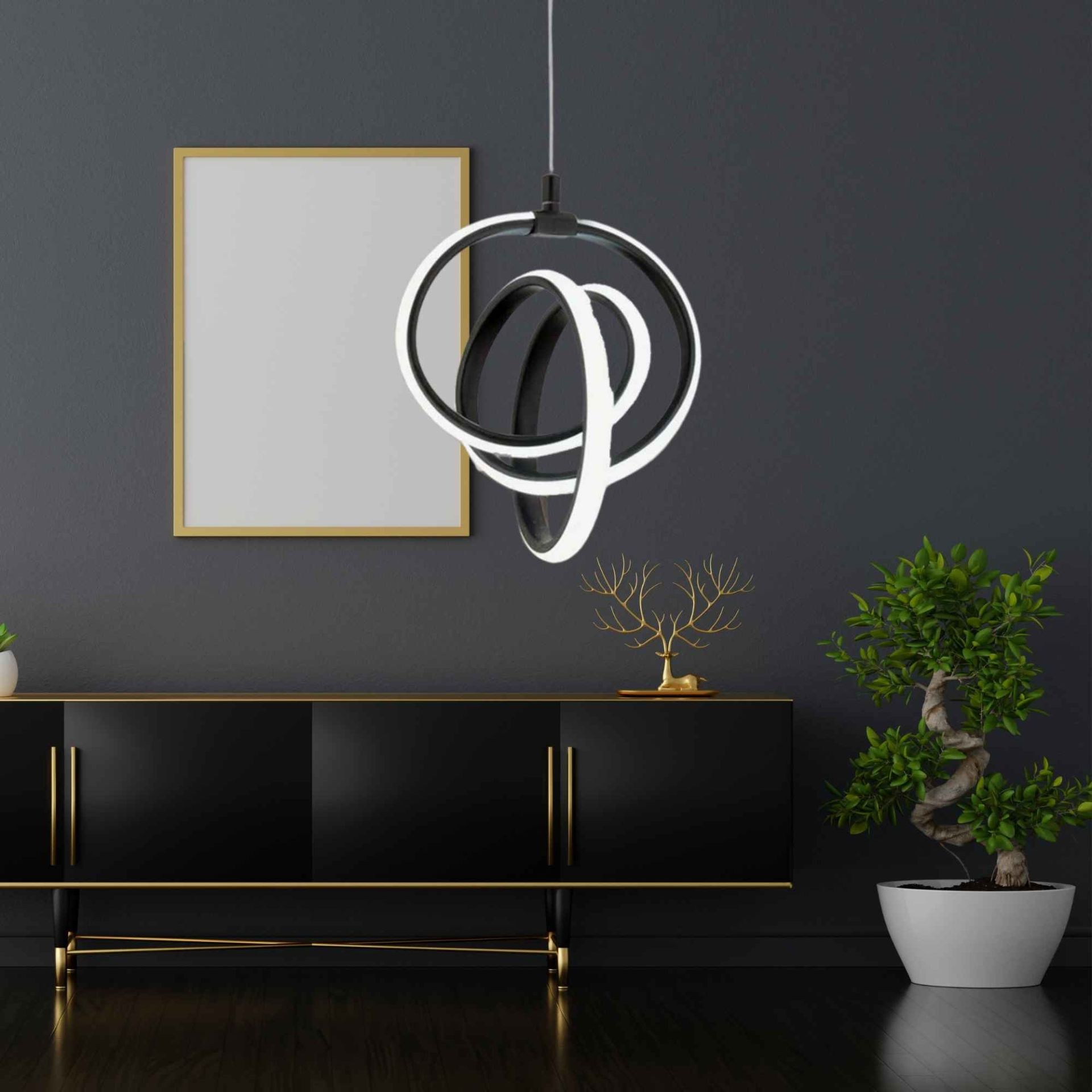 İmza Model 3 Renkli Sarkıt Led Avize