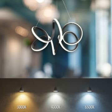 Flower Model Sarkıt Beyaz Işık Led Avize 3 Renk