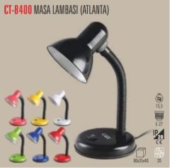 Masa Lambası (Atlanta)(Siyah-Beyaz-Kırmızı-Mavi-Yeşil-Pembe)