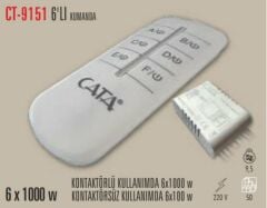 Cata 6'lı Avize Aydınlatma Kumandası 6X1000 CT-9151