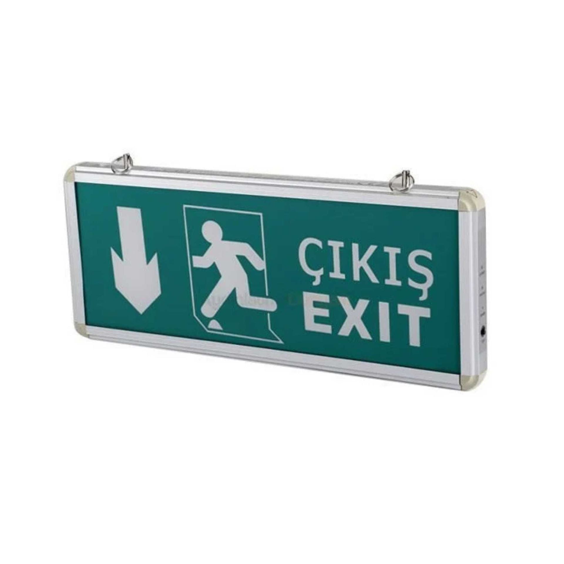 Cata 3W Exit Çıkış Armatürü Ledli 3 Saat Akülü CT-9167