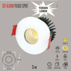 Cata 3W Manda Gözü Spot Günışığı CT-5269G