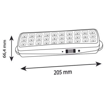 Noas 2W Şarj Edilebilir Datça 30 Ledli Işıldak YL05-1001