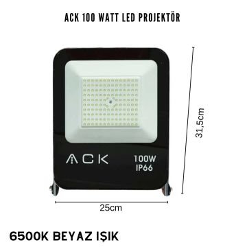 ACK 100 Watt Led Projektör 6500K