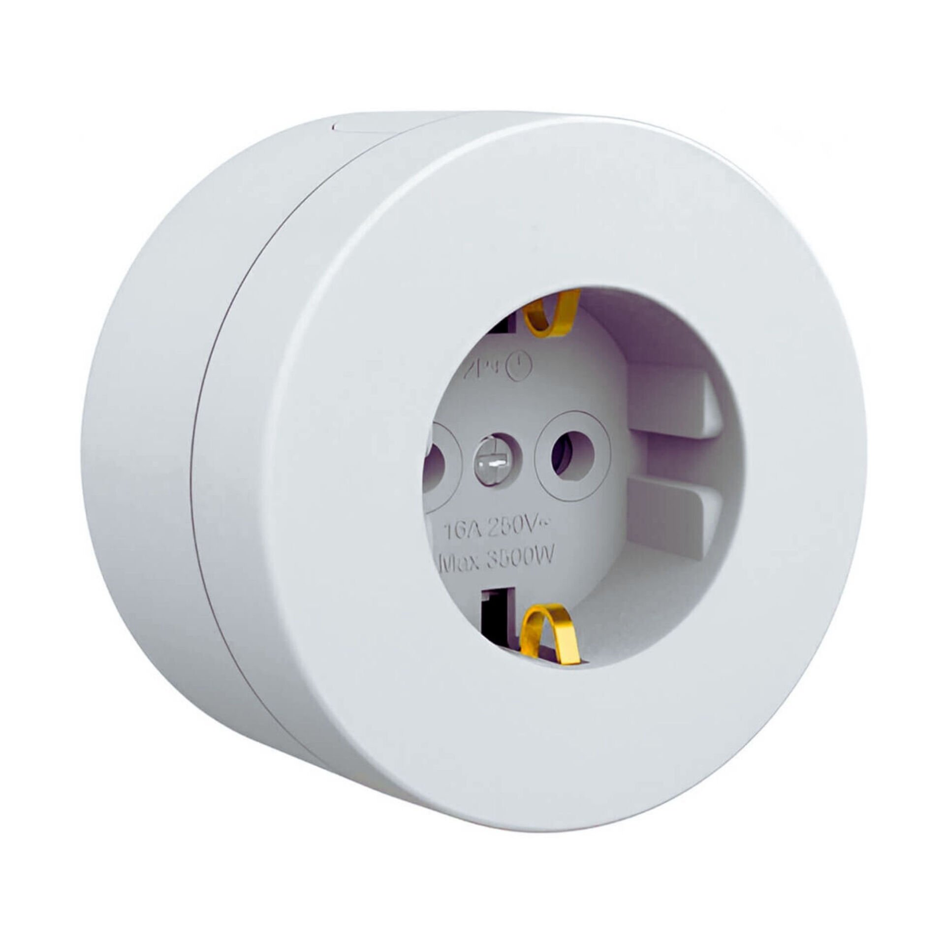 Ovivo Xone Sıvaüstü Topraklı Priz Beyaz 406-010000-217