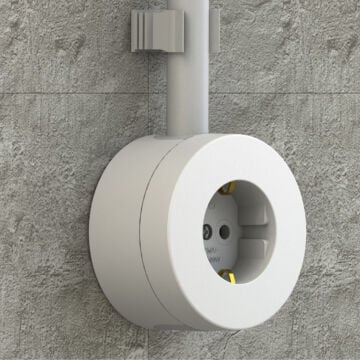 Ovivo Xone Sıvaüstü Topraklı Priz Beyaz 406-010000-217