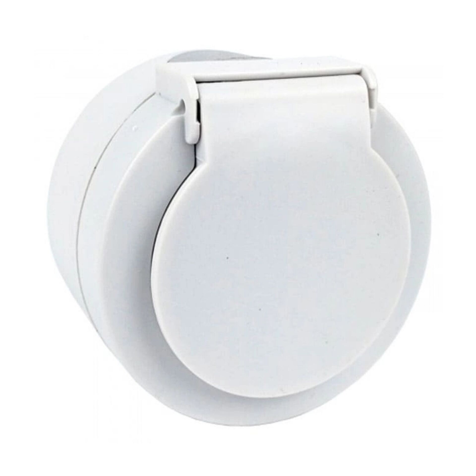 Ovivo Xone Sıvaüstü Kapaklı Topraklı Priz Beyaz 406-010000-249