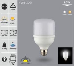 Noas 20W 6500K Beyaz Işık Led Torch Ampul YL95-2001