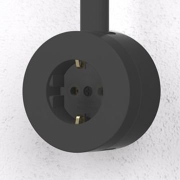 Ovivo Xone Sıvaüstü Topraklı Priz Antrasit 406-250000-217
