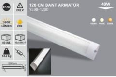 Noas 120cm Led Bant Armatür 40W Beyaz Işık YL98-1200