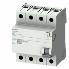 Siemens A Tipi Hata Akımı Koruma Anahtarı-FI (Kaçak Akım Koruma Rölesi) 40A; 400V; 30mA;3P+N
