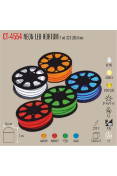 Cata Neon Led Kırmızı Işık 220 Volt CT-4554