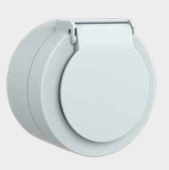 Ovivo Sıva Üstü xOne Gri Kapaklı Topraklı Priz 406-240000-249