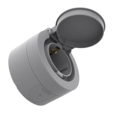 Ovivo Sıva Üstü xOne Gri Kapaklı Topraklı Priz 406-240000-249