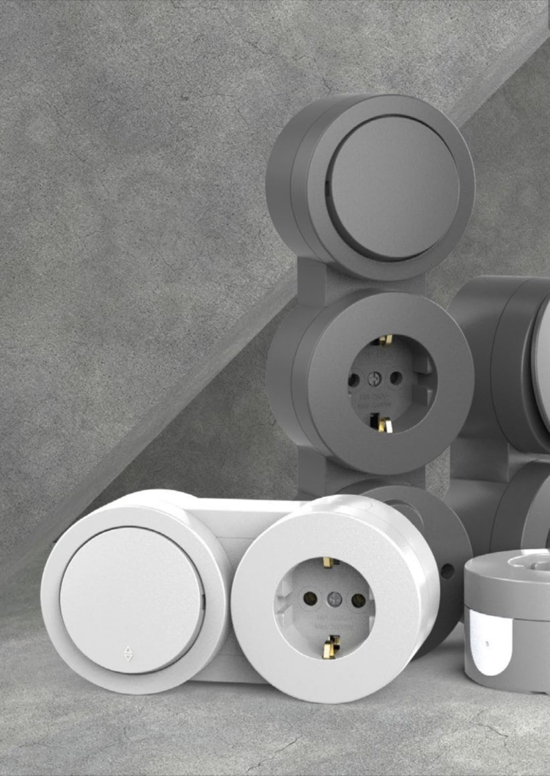 Ovivo xOne İkili Kombine Boş Kutu Gri 406-240000-940